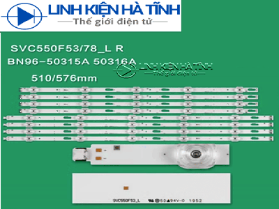 Bộ THANH LED TIVI SAMSUNG ua55TU7000 ua55TU8000 ua55TU8100 55TU7000 55TU8000 55TU7020 55TU7025 55TU7092 HÀNG MỚI L032